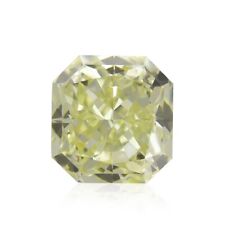0.65 Carat S-T, Light Yellow Color Loose Diamond Natural Radiant Cut VS1 Clarity
