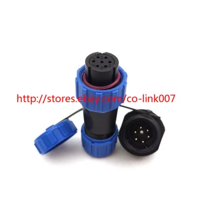 SP13 6pin Waterproof Connector, Aviation High-voltage Bulkhead AC DC Connector - Image 1 of 4