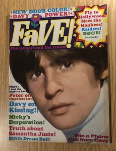 Vintage Fave Magazine April 1968 Vol 1 #8 Monkees, Raiders Color Pull Outs EX - Imagen 1 de 6