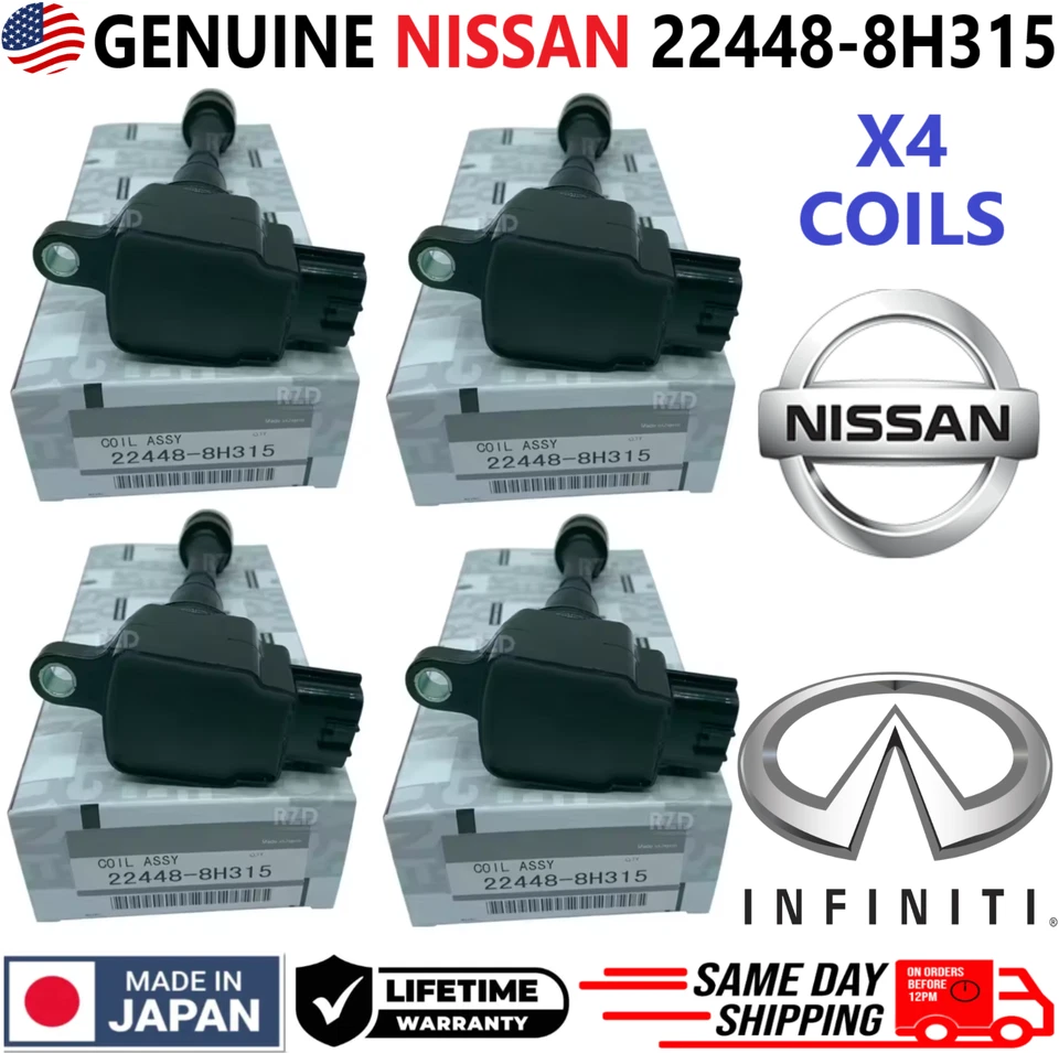 NEW OEM Nissan Ignition Coils For 2002-2013 Nissan Altima Sentra X-Trail 2.5L I4 - Image 1 of 4