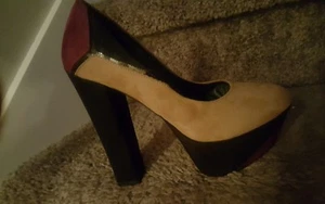 Made in Italia Platform Pumps multi color Suede  Size 40 - Picture 1 of 3