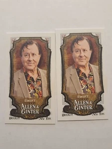 Allen & Ginter Mini Jeremy Swift #219 2024 Lote x2 (A&G Espalda y Base) Actor - Imagen 1 de 2