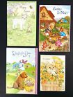 Easter Greeting Cards Assorted Lot of 4 Various Brands With Envelopes New