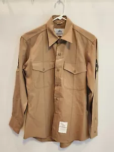Camicia abbottonata stile militare con toppe 15 1/2 x 33 DSCP Valor Collection LARP - Foto 1 di 11