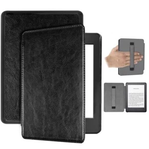For All-New Kindle 10th Paperwhite 4 Smart Case with Hand Strap PU Leather Cover - Picture 1 of 20