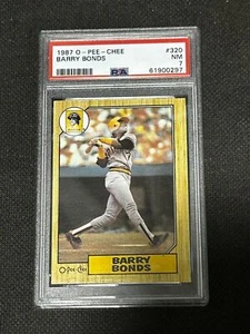 1987 O-Pee-Chee Barry Bonds PSA Graded cards #320 NM 7, 61900297 - Picture 1 of 3
