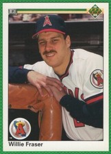 Willie Fraser - 1990 Topps #85 - California Angels Baseball Card