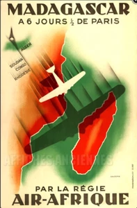 AFFICHE POSTER AFRIQUE EGYPTE ... (sauf Maroc Algerie Tunisie) MADAGASCAR - Picture 1 of 1