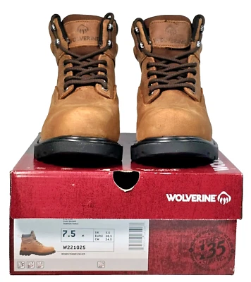 Botas de trabajo Wolverine Floorhand aisladas punta de acero 6" para mujer 7,5 M marrón W221025 Foto 1 de 4
