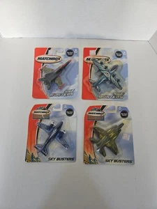 Four (4) New Sealed 2003 2004 Mattel Matchbox Die Cast Sky Busters Air Planes - Picture 1 of 11