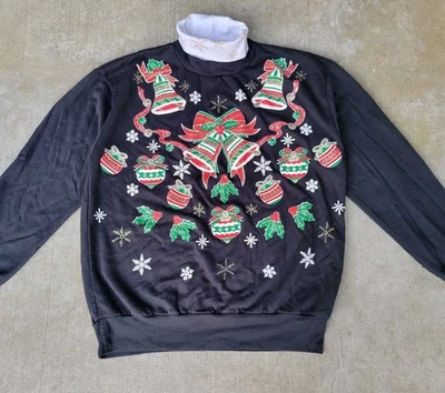 Sudadera De Colección Años 90 Cascanueces Navidad Cuello Alto Talla S Adornos de Navidad  Foto 1 de 4