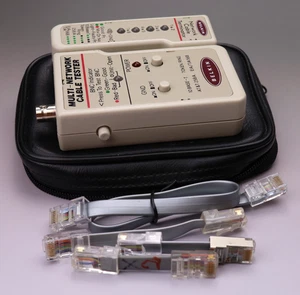 Belkin Tester Cavi Multirete per Ethernet RJ45 e BNC Coassiale con Custodia - TESTATO - Foto 1 di 11