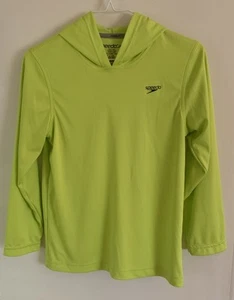 SPEEDO Unisex Lightweight Pullover Neon Yellow Hoodie Cover-up~~Size XL - Picture 1 of 5