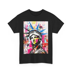 STATUE OF LIBERTY NEW YORK CITY ART TSHIRT TEE MEN WOMEN STREET GRAFFITI SHIRT - Picture 1 of 21