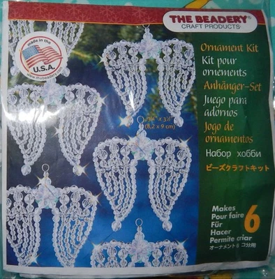 The Beadery Cuentas Alas de Ángel Árbol de Navidad Adorno Kit Nuevo en Paquete Hace 6 Claro Foto 1 de 2