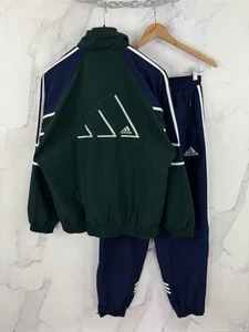 Vintage Adidas Striped Tracksuit Rave Sport Style Set Size S - Picture 1 of 23