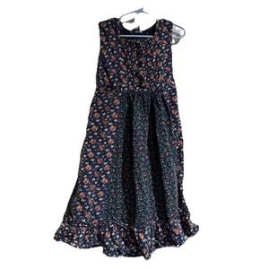 CORNELLOKI children’s size 5/6 dress Sleeveless Blue Mircofloral - Picture 1 of 3