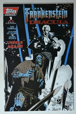Cómics Topps de The Frankenstein Dracula War #1 (de 3) de febrero de 1995 en estado bastante bueno/casi nuevo*Mignola Foto 1 de 2