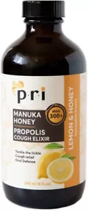 Pacific Resources Int Manuka Cough Elixir with Lemon & Honey 8 fl oz Pack of 3 - Picture 1 of 5