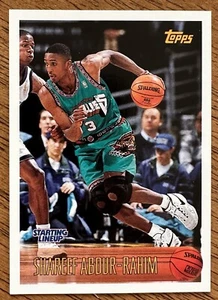 1996 Kenner SLU Basketball Starting Lineup Card SHAREEF ABDUR-RAHIM Grizzlies - Picture 1 of 2