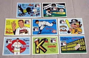1980 Fleer Laughlin World Series Team Sticker Back (Pick Your Cards)