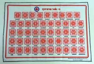PARCHE DE COMPETENCIA (MÉRITO) DE LA CRUZ ROJA TAILANDESA - ETAPA 1 - Imagen 1 de 4