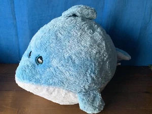 TY Beanie Ballz LAGUNA BEACH the Blue DOLPHIN Baby Plush & Beans BIG 10/24 ❤️m9 - Picture 1 of 9