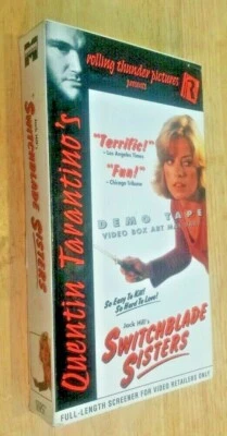 RARE PROMO Switchblade Sisters VHS Rolling Thunder Pictures Quentin Tarantino  - Image 1 of 4