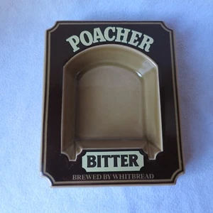POACHER Bitter großer Werbe-Aschenbecher Ascher Werbung Wilderer Withbread Beer - Bild 1 von 7