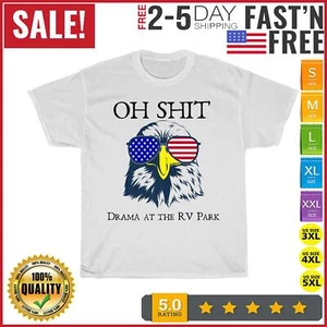 Drama at the RV Park Eagle Premium Vintage T Shirt Men Women Fashion NEW 2023 - Picture 1 of 9