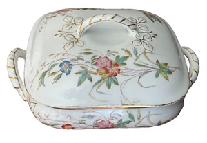 RARE Antique Theodore Haviland Depose Covered Veg/Soup Dish w/Red "TH" Mark - Picture 1 of 15