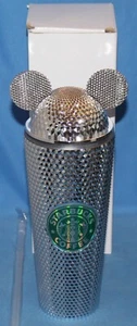 Vaso Starbucks de plástico de doble pared, tapa y pajita de orejas de Mickey - Imagen 1 de 2