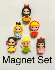 #DK Princess Assortment Disney Lot Set of 6 Pcs Gift Refrigerator Fridge MAGNET - Picture 1 of 2