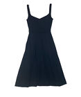 Cobalt District (Street) Black A-Line Midi Dress With Pockets Women’s Size XS