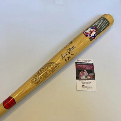 Philadelphia Phillies No Hitter Pitchers Signed Cooperstown Baseball Bat JSA COA - Image 1 of 4