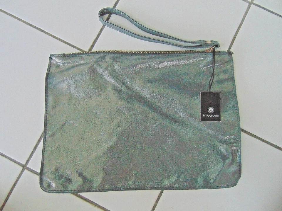 Pochette argenté souple Bouchara Trousse a Maquillage ou Voyage - Photo 1/4