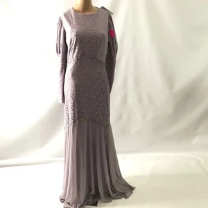 Women Long Maxi Dress Cocktail Party Prom Ball Wedding Bridesmaid Boho Sleeves S - Picture 1 of 6