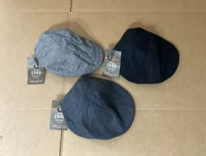 Original Weatherproof Garment Co. Vtg 1948 Cap Newsboy Hat Size M/L Lot of 3 - Picture 1 of 24