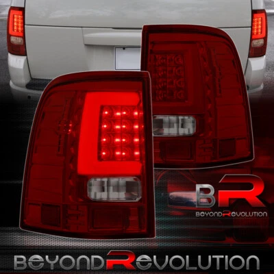 For 2002-2005 Explorer Red Smoke White Tube LED Tail Light Signal Lamps Assembly - Image 1 of 4