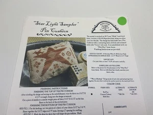 Homespun Elegance Star Light Sampler Pin Cushion Cross Stitch Pattern 8P - Picture 1 of 3