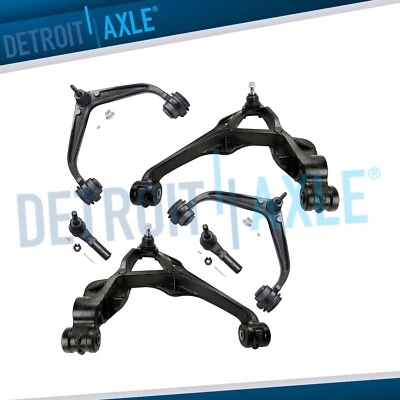 Front Upper & Lower Control Arms Outer Tie Rod Ends for Silverado Sierra 2500 HD - Image 1 of 4