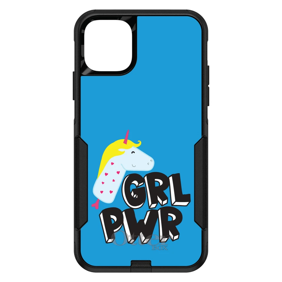 OtterBox Commuter for Apple iPhone (Pick Model) GRL PWR Unicorn Blue Background - Image 1 of 1