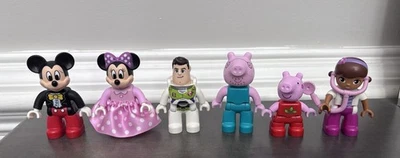 乐高 DUPLO 批量 6 人物 迪士尼 Mickey Minnie Peppa Doc Mcstuffins — 第 1/4 张图片