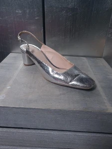 Sandalias como nuevas ZARA Pumps talla 41 gris plata #1775 - Imagen 1 de 12