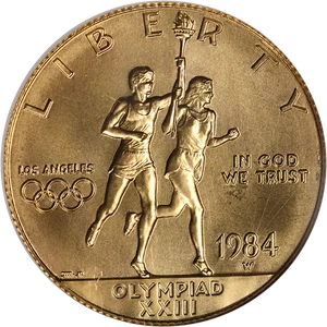 1984-W Olympics Commemorative Gold $10 NGC MS70 - STOCK - Picture 1 of 4