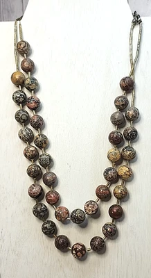 Chico's Multi Strand Multi Color Stone Beaded Necklace Women Boho Jewelry - Image 1 of 4
