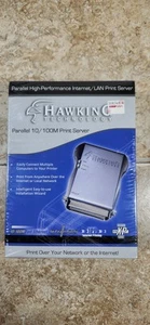 Hawking Technology High Performance Internet 10/100M LAN Print Server HPS1P, New - Picture 1 of 6