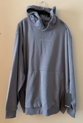 NUEVO CON ETIQUETAS Hombres XXL Lululemon Steady State Pullover Sudadera con Capucha Gráfica Sudadera SOGY Gris Foto 1 de 3