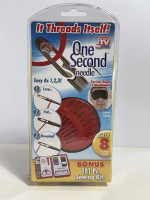 One Second Needle As Seen On TV It Threads Itself Set of 8 Bonus Plus 101 Pc Kit - Image 1 of 2