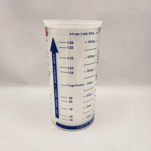 PAMPERED CHEF Wet Liquid Dry Solid MEASURING CUP 2 Cup Vintage Collectible - Picture 1 of 10